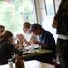 Customers eat in the dining room during lunch hour at Blimpy Burger in downtown Ann Arbor. Melanie Maxwell | AnnArbor.com